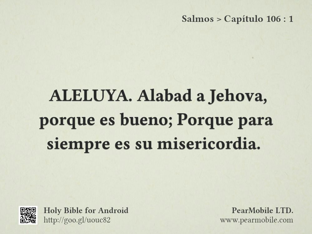 Salmos, Capítulo 106:1